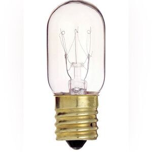Satco S4722 130V Intermediate Base 15-Watt T7 Light Bulb, Clear, 7 bulbs